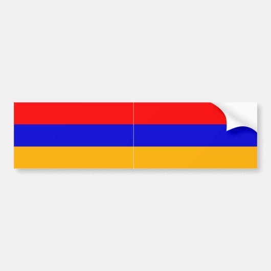 ZWEI Armenien Staatsflagge Autoaufkleber (Vorne)