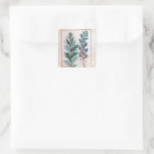 Zwei Artemesia-Sorten Quadratischer Aufkleber (Tasche)