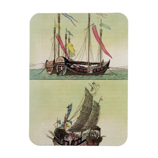 Zwei Arten chinesischer Junk, Illustration von 'Le Magnet (Vertikal)