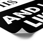 Zwei Arten von Hass Funny Poster (Ecke)