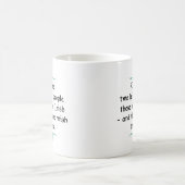 Zwei Arten von Menschen Kaffeetasse (Mittel)