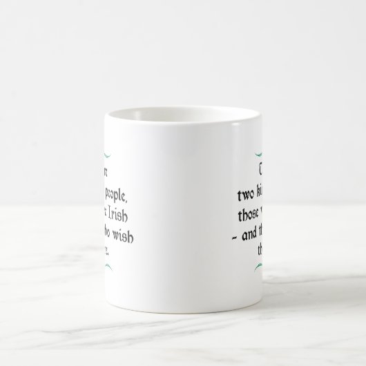 Zwei Arten von Menschen Kaffeetasse (Mittel)