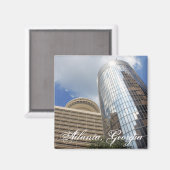 Zwei Atlanta High Rises Magnet (Vorderseite/Rückseite)