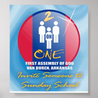 Zwei auf eins poster