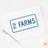 Zwei Aufkleber für Betriebe