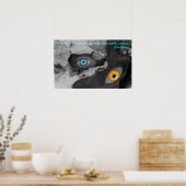 Zwei Augen Multimedia Art Jung Zitat Poster (Küche)