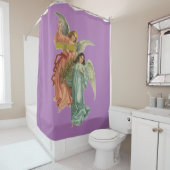 Zwei Augengläser, die über dich hinwegsehen Duschvorhang (Beispiel)