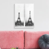 Zwei Ausblicke auf den Eiffelbau Leinwanddruck (Insitu (Wohnzimmer))