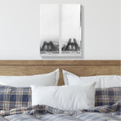 Zwei Ausblicke auf den Eiffelbau Leinwanddruck (Insitu (Schlafzimmer))
