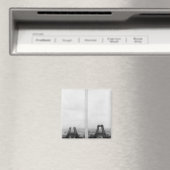 Zwei Ausblicke auf den Eiffelbau Magnet (In Situ (Geschirrspüler))
