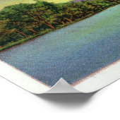 Zwei Ausblicke auf die Blume des Sees Poster (Ecke)