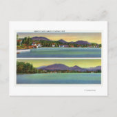 Zwei Ausblicke auf die Blume des Sees Postkarte (Vorderseite)