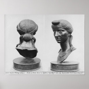 Zwei Ausblicke auf die Büste von Livia Poster