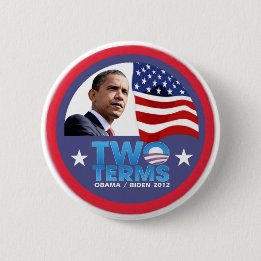 Zwei Ausdrücke -- Obama/Biden 2012 Button (Vorderseite)