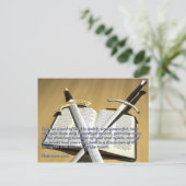 Zwei ausgeglichene Schwert-Postkarte Postkarte (Stehend Vorderseite)