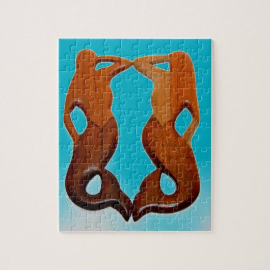 zwei Aussichtspersonen Puzzle (Vertikal)