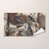 Zwei Aussie Rottnest IsLand Quokkas, Badhandtuch Set (Handtuch)