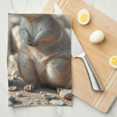 Zwei Aussie Rottnest IsLand Quokkas, Geschirrtuch (Viertel Falte)