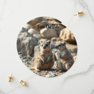 Zwei aussie Rottnest IsLand Quokkas, Save The Date