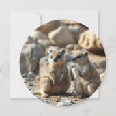Zwei Aussie Rottnest IsLand Quokkas, Save The Date (Rückseite)