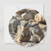 Zwei Aussie Rottnest IsLand Quokkas, Save The Date (Vorderseite)