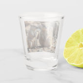 Zwei Aussie Rottnest IsLand Quokkas, Schnapsglas (Rückseite)