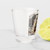 Zwei Aussie Rottnest IsLand Quokkas, Schnapsglas (Links)