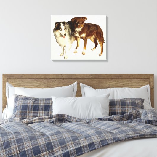 Zwei Aussies Leinwanddruck (Insitu (Schlafzimmer))