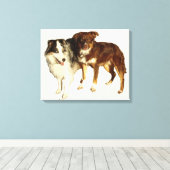 Zwei Aussies Leinwanddruck (Insitu (Holzboden))