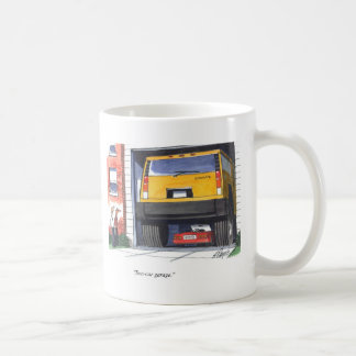 Zwei Auto-Garage Kaffeetasse