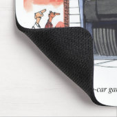 Zwei Auto-Garage Mousepad (Ecke)