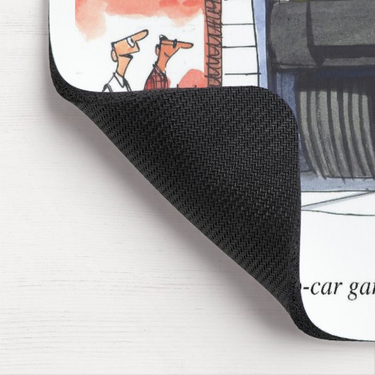 Zwei Auto-Garage Mousepad (Ecke)