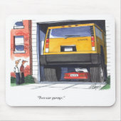 Zwei Auto-Garage Mousepad (Vorne)