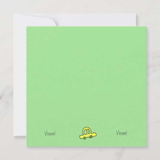 Zwei Autos mit Valentinstag Karte (Rückseite)