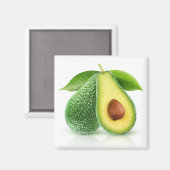 Zwei Avocados Magnet (Vorderseite/Rückseite)