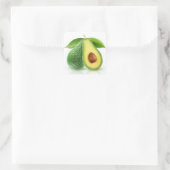 Zwei Avocados Quadratischer Aufkleber (Tasche)