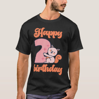Zwei Baby Birthday One Wild Lion Animals Celebrati T-Shirt