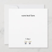 Zwei Baby Boys Gratulation, mit Namen, Twins Karte (Rückseite)