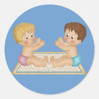 Zwei Baby Boys Sticker