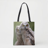 Zwei Baby-Virginia-Uhus Tasche (Vorderseite)