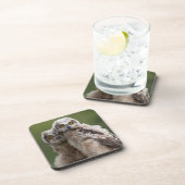 Zwei Baby-Virginia-Uhus Untersetzer (Rechte Seite)