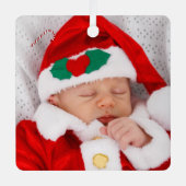 Zwei Babybilder Ornament Aus Metall (Vorderseite)