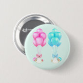 Zwei Babyduschen Button (Vorne & Hinten)