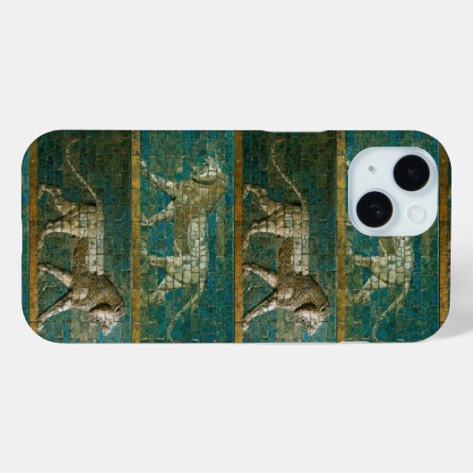 ZWEI BABYLONISCHE LIONEN Antike assyrische Kunst Case-Mate iPhone Hülle (Rückseite (Horizontal))