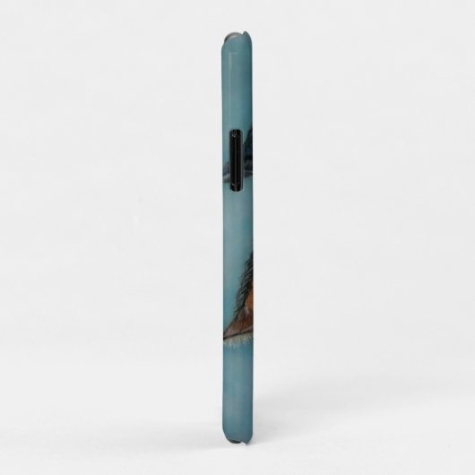 Zwei Babypferde Schwarz-Forelle Case-Mate iPhone Hülle (Hinten/Rechts)