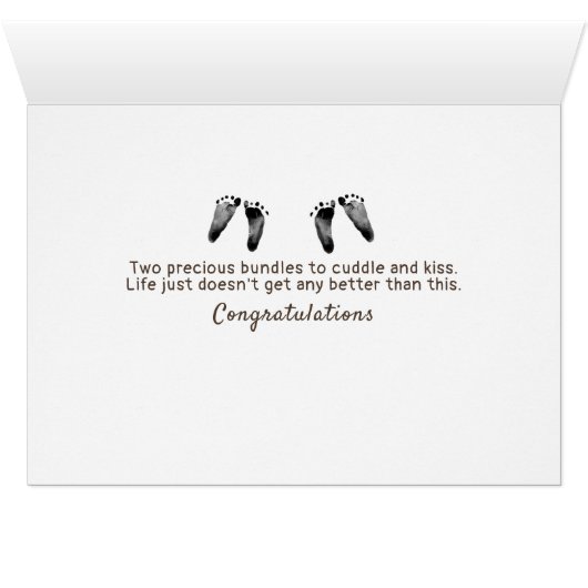 Zwei Babys auf Wäscheleine (Innenansicht Horizontal (Unten))