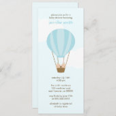 Zwei Babys in einer Balloon Baby-Dusche Einladung (Vorne/Hinten)