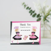 Zwei Backen Süssen mit Keksen! Dankeskarte (Stehend Vorderseite)