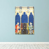 Zwei Backgammon-Spieler Leinwanddruck (Insitu (Holzboden))