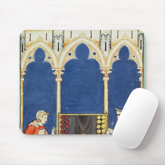Zwei Backgammon-Spieler Mousepad (Mit Mouse)